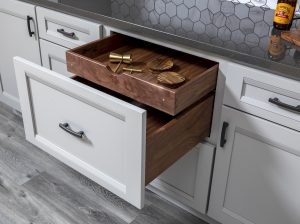 Kitchen featuring Bertch cabinetry with drawer detail